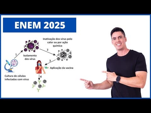 Thumbnail da aula: BIOLOGIA ENEM 2025! "A produção de vacinas exige uma sequência de procedimentos..."