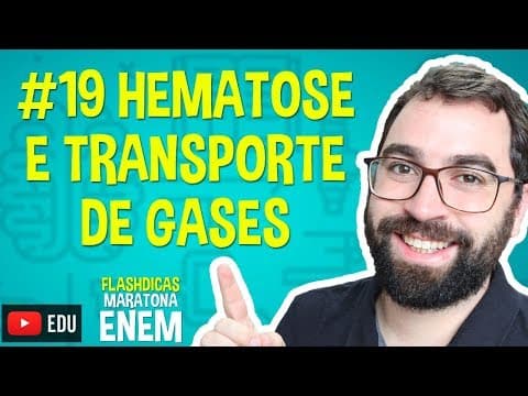 Thumbnail da aula: Hematose e Transporte de Gases - Flashdica #19 - Maratona ENEM - Prof. Gui