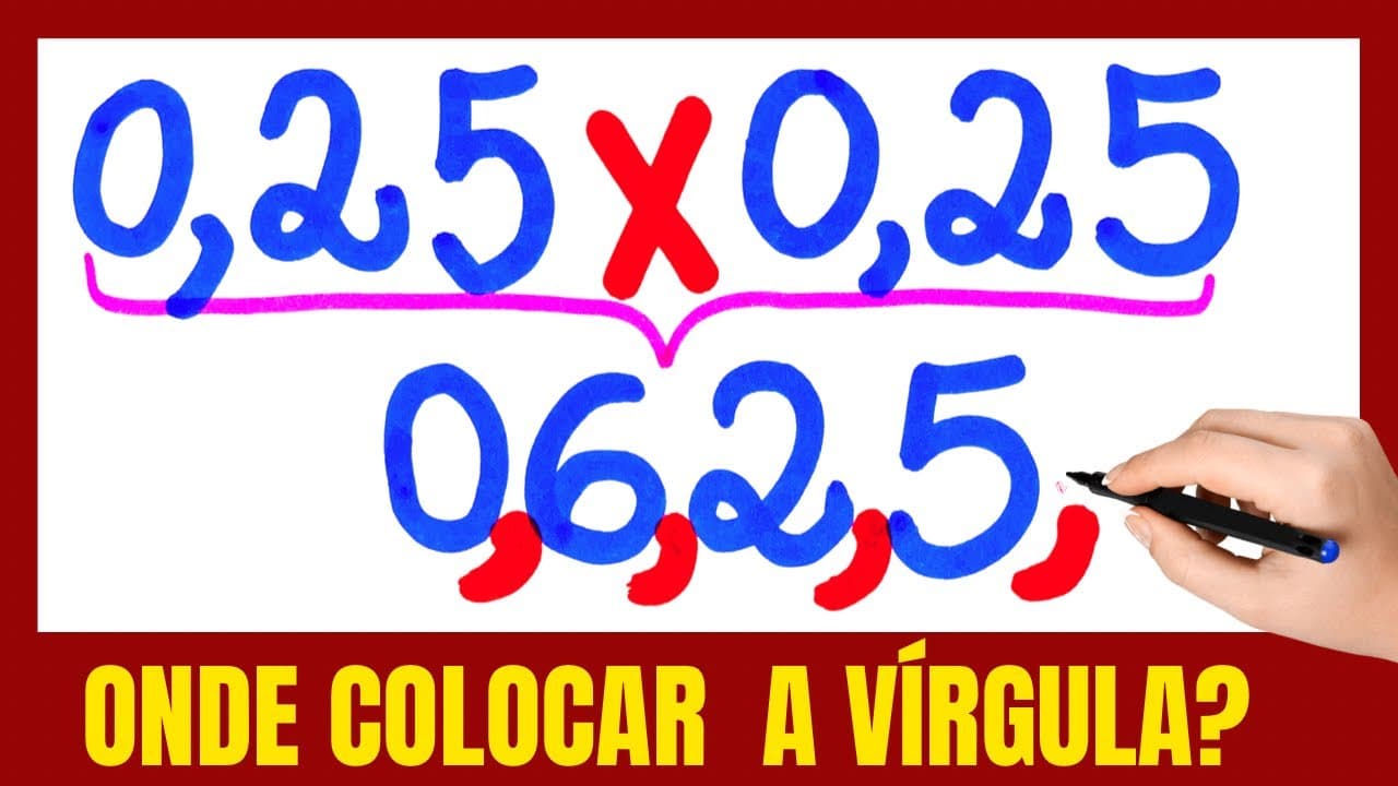 Thumbnail: ERROS MAIS COMETIDOS NA MULTIPLICAÇÃO NA HORA DA PROVA!!