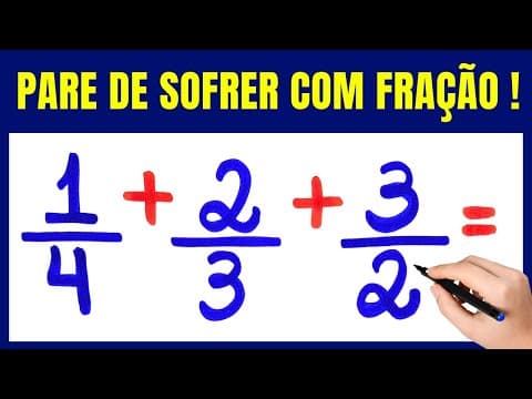 Thumbnail da aula: 🤯😱NUNCA MAIS ERRE ADIÇÃO DE FRAÇÕES!! Matemática básica todo dia.📚🚀
