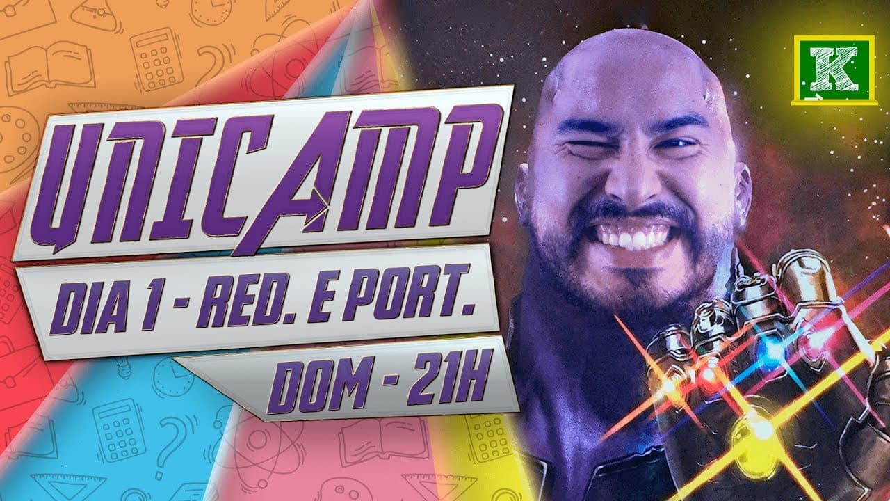 Thumbnail: Kuadro Resolve - Comentário Unicamp 2019 - Português e Redação - 2ª fase (dia 1)