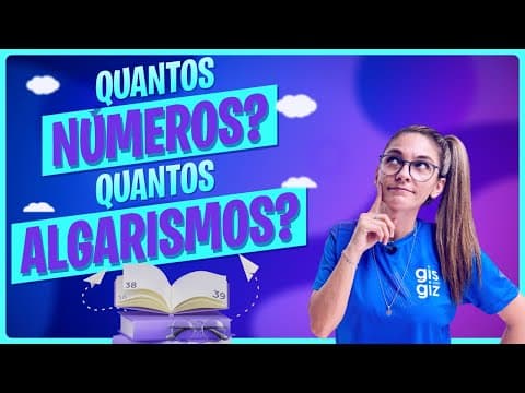 Thumbnail da aula: NÚMEROS E ALGARISMOS EM UMA SEQUENCIA? CONTAGEM DOS NÚMEROS E ALGARISMOS.