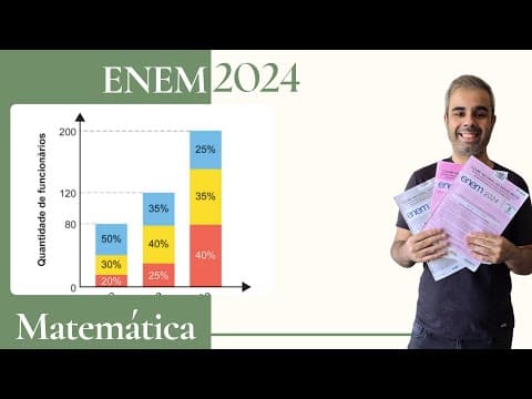 Thumbnail da aula: ENEM 2024 - Uma empresa tem 400 funcionários distribuídos em três setores: administrativo, logística