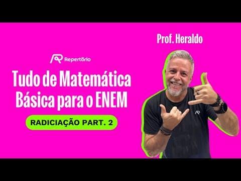 Thumbnail da aula: Radiciação Part. 2 (corte da live de Matemática 13/01/2025)