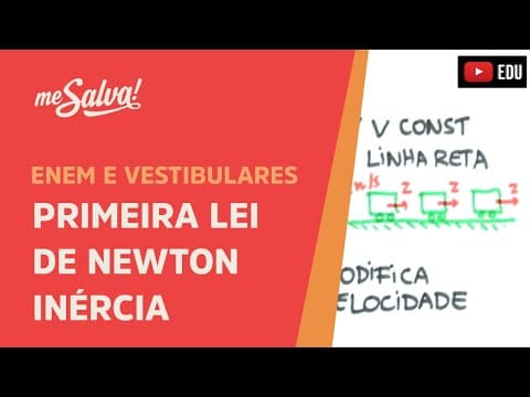 Thumbnail da aula: Primeira Lei de Newton: Inércia | ENEM e Vestibulares | Me Salva!