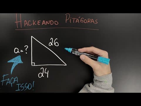 Thumbnail da aula: 😱 Resolvendo Pitágoras sem elevar ao quadrado! ✏️📐