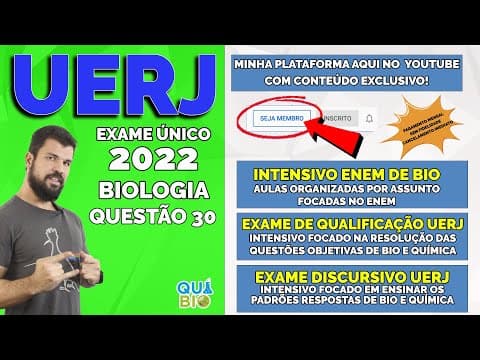 Thumbnail da aula: UERJ 2022 - Questão 30 - Experimentos controlados em laboratório demonstraram que peixes criados em