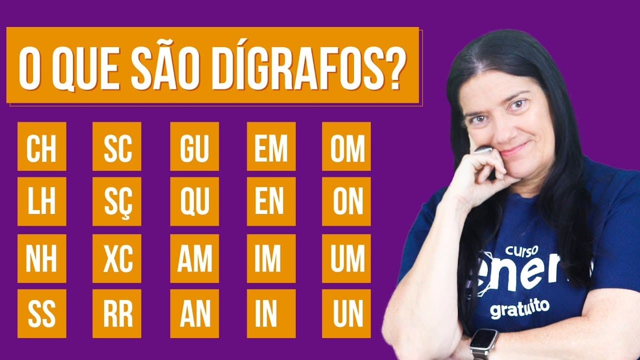 Thumbnail: O QUE SÃO DÍGRAFOS? (FONÉTICA) | Resumo de Português para o Enem