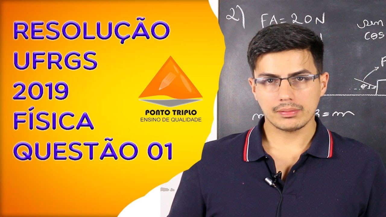 Thumbnail: Resolução Ufrgs 2019 física questão 1