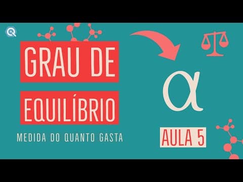 Thumbnail da aula: Grau de Equilíbrio | Equilíbrio Químico | Aula 5
