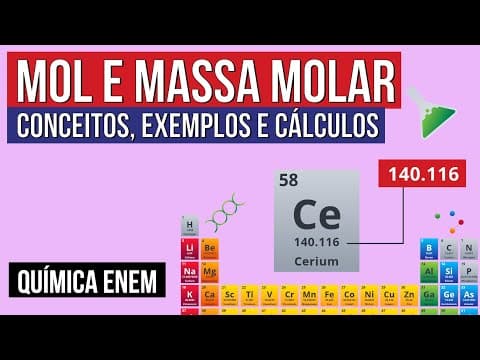 Thumbnail da aula: MOL E MASSA MOLAR: conceitos, exemplos e cálculos | Química para o Enem | Felipe Sobis
