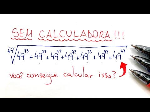 Thumbnail da aula: RAIZ DE ÍNDICE 49 Como Calcular essa RADICIAÇÃO BUGANTE? | Procopio Desbuga