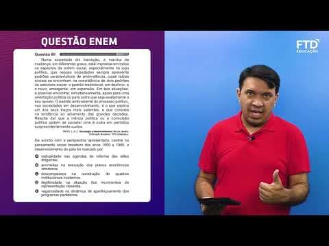 Thumbnail da aula: FTD Resolve – Enem 2021 | Ciências Humanas – Questão 080 (prova azul)