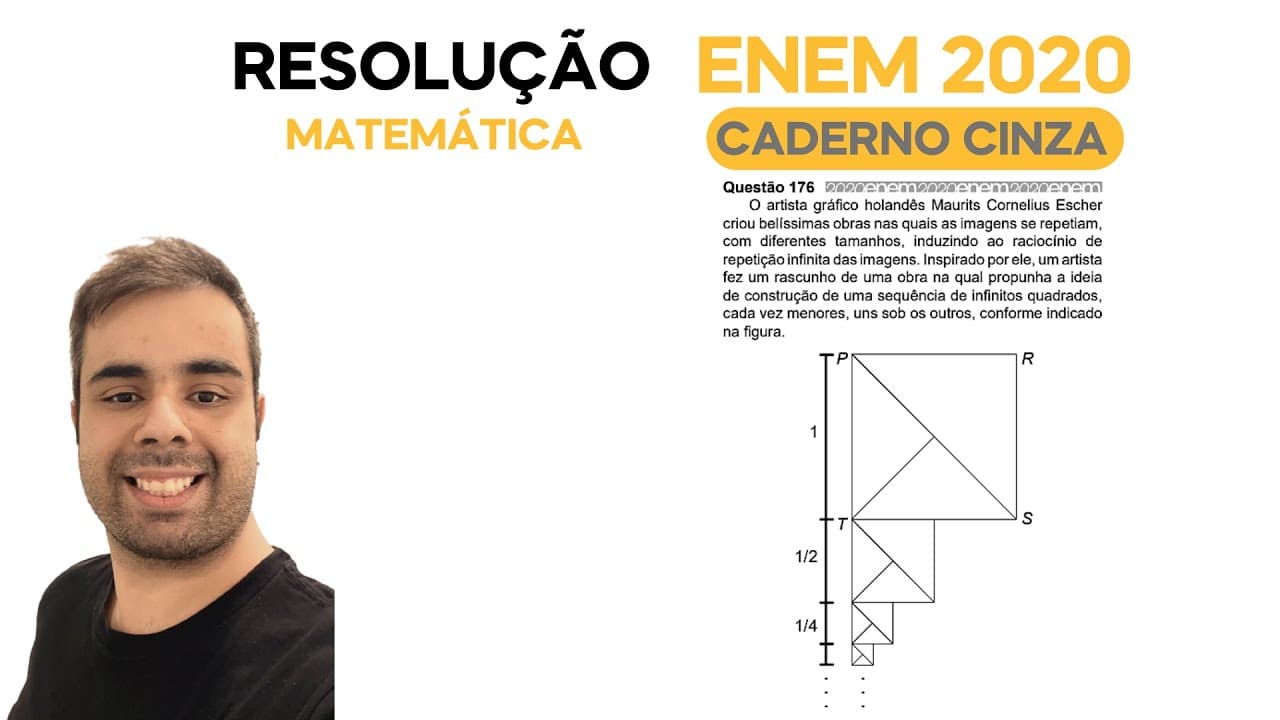 Thumbnail: ENEM 2020 \ MATEMÁTICA - Questão 176, CADERNO CINZA – O artista gráfico holandês Maurits Cornelius