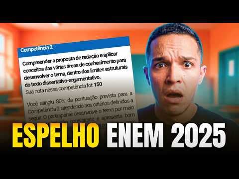 Thumbnail da aula: INEP MUDOU TUDO! ANALISEI UMA REDAÇÃO E DESCOBRI...