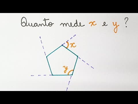 Thumbnail da aula: ÂNGULOS EXTERNOS E INTERNOS DE UM POLÍGONO - Professora Angela Matemática