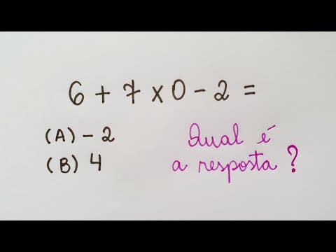 Thumbnail da aula: 💥Qual é a Resposta? Expressão Numérica - Professora Angela Matemática