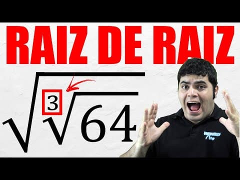 Thumbnail da aula: 💡 √∛64 RAIZ QUADRADA DE RAIZ CÚBICA 😱 Como Extrair a Raiz da Raiz? 🤔 Procopio Desbuga!