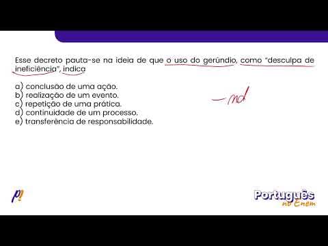 Thumbnail da aula: ENEM 2020 - ESTUDOS DA LÍNGUA | DECRETO N. 28 314, DE 28 DE SETEMBRO DE 2007...