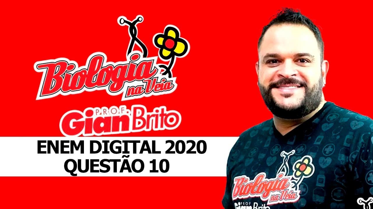 Thumbnail: ÁCIDOS NUCLEICOS NA PROVA ENEM DIGITAL 2020 - QUESTÃO 10