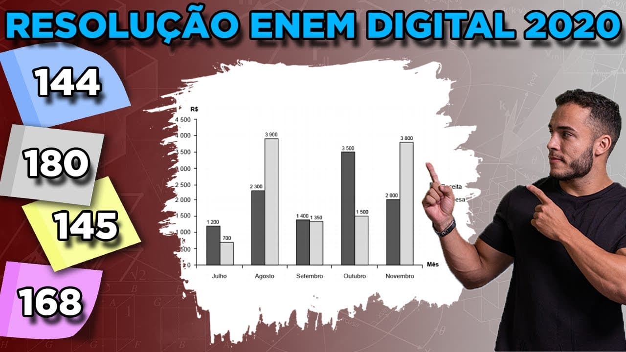 Thumbnail: 🟢 Questão 144 - Caderno Azul | Porcentagem | MATEMÁTICA ENEM DIGITAL 2020