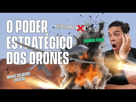 Thumbnail da aula: COMO OS DRONES ESTÃO MUDANDO O CURSO DAS GUERRAS? | FOFOCA GEOPOLÍTICA #92