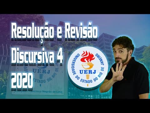 Thumbnail da aula: Questão discursiva 4 - BIOLOGIA - UERJ 2020 - Resolução e revisão temática 2020