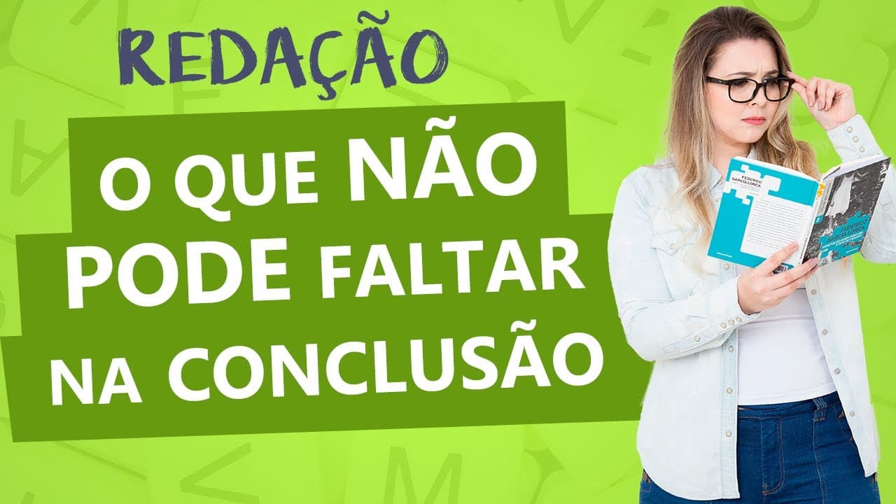 Thumbnail: CONCLUSÃO DA REDAÇÃO COMPLETA - Aula 9 - Profa. Pamba - Redação