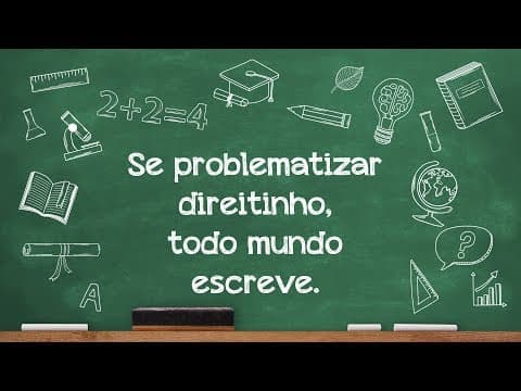 Thumbnail da aula: Videoaulas Poliedro | Identifique o problema a ser solucionado na redação do Enem