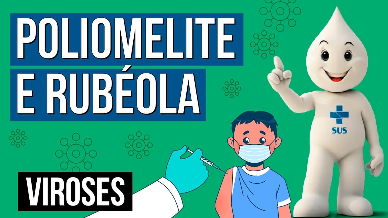 Thumbnail: POLIOMELITE E RUBÉOLA | Tipos de Viroses | Resumo de Biologia para o Enem | Cláudia de Souza Aguiar
