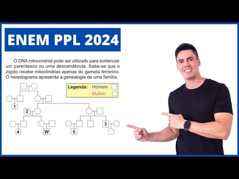 Thumbnail da aula: ENEM PPL 2024 - O DNA mitocondrial pode ser utilizado para evidenciar...