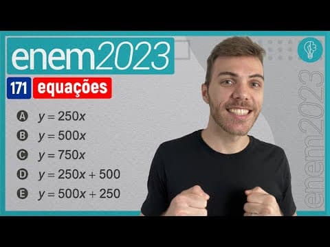 Thumbnail da aula: ENEM 2023 - Para concretar a laje de sua residência, uma pessoa contratou uma construtora - EQUAÇÕES