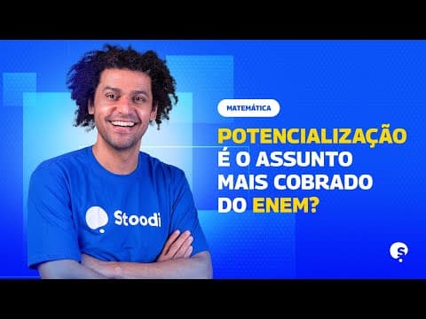 Thumbnail da aula: REVISÃO ENEM | RELEMBRE OS PRINCIPAIS TÓPICOS DE POTENCIAÇÃO