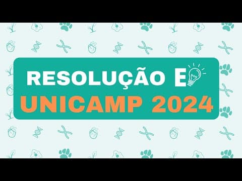 Thumbnail da aula: RESOLUÇÃO UNICAMP 2024 - PROVA Q&Y - 44. Os lisossomos são organelas centrais que desempenham...