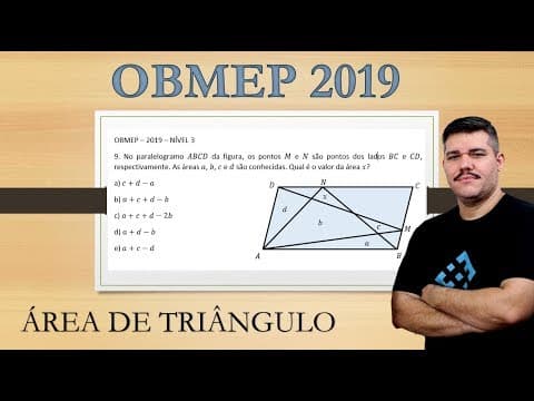 Thumbnail da aula: OBMEP 2019 - Nível 3 - Questão 9