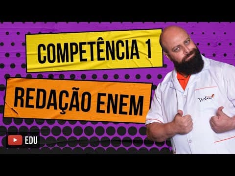 Thumbnail da aula: Competência 1 da Redação Enem - Professor Noslen