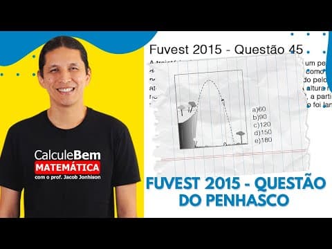Thumbnail da aula: Fuvest 2015 - Função do 2° grau - Questão do penhasco