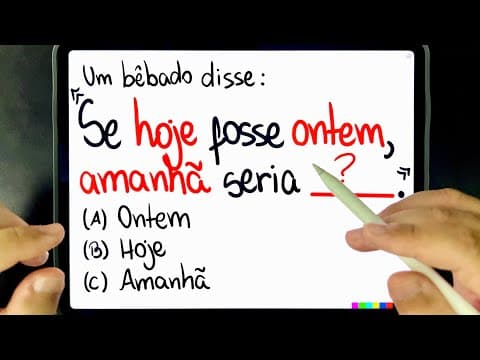 Thumbnail da aula: 🔥 SE BEBER, NÃO CRIE PROBLEMAS DE RACIOCÍNIO LÓGICO MATEMÁTICO… Você consegue resolver?
