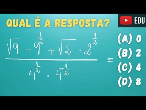 Thumbnail da aula: Expressão Numérica com Potências e Raízes - Professora Angela