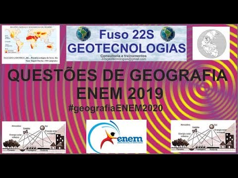 Thumbnail da aula: Geografia: ENEM 2019 - Questão - 63 #ENEM2020