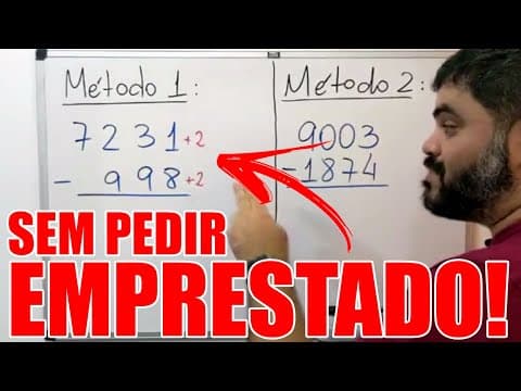Thumbnail da aula: 💡 SUBTRAÇÃO DIFERENTE SEM PEDIR EMPRESTADO com Dois Métodos Incríveis para Facilitar as Contas