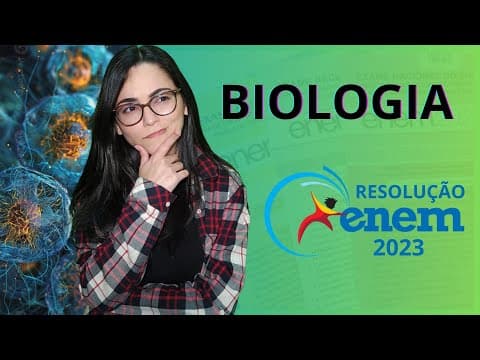 Thumbnail da aula: RESOLUÇÃO ENEM 2023 | Avaliação de substâncias genotóxicas O ensaio de micronúcleos é um teste de ..