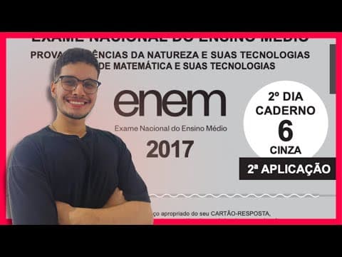Thumbnail da aula: 📙 ENEM 2017 PPL MATEMÁTICA: Resolução Completa! (🧠 Monitor Memorize José Guilherme)