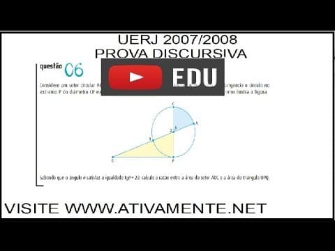 Thumbnail da aula: Questão 06 da UERJ 2007/2008 prova discursiva