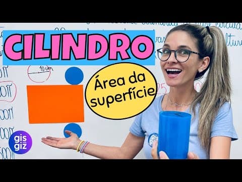 Thumbnail da aula: ÁREA DO CILINDRO - ÁREA DA BASE, ÁREA LATERAL e ÁREA TOTAL \Prof. Gis/