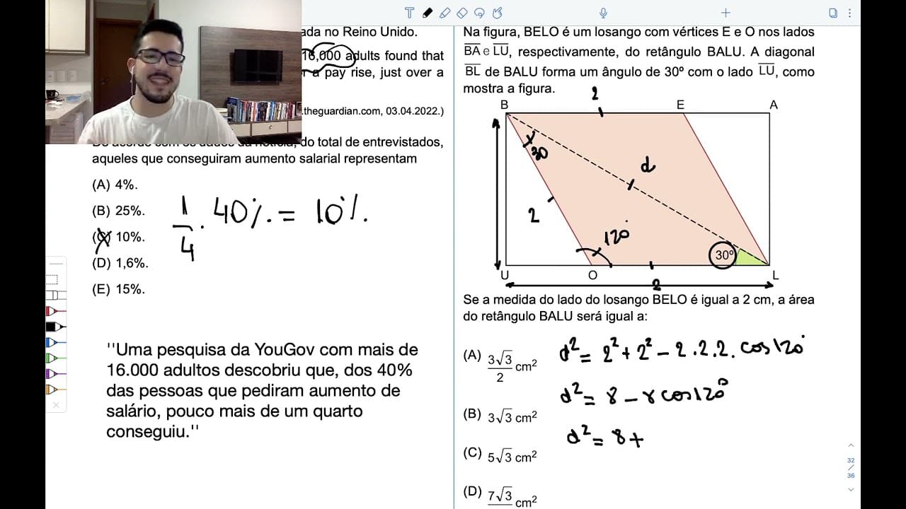Thumbnail: RESOLUÇÃO UNESP 2023 | MATEMÁTICA