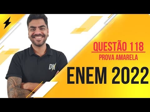 Thumbnail da aula: (ENEM 2022) O físico Hans C. Oersted observou que um fio foi transportando corrente elétrica produz