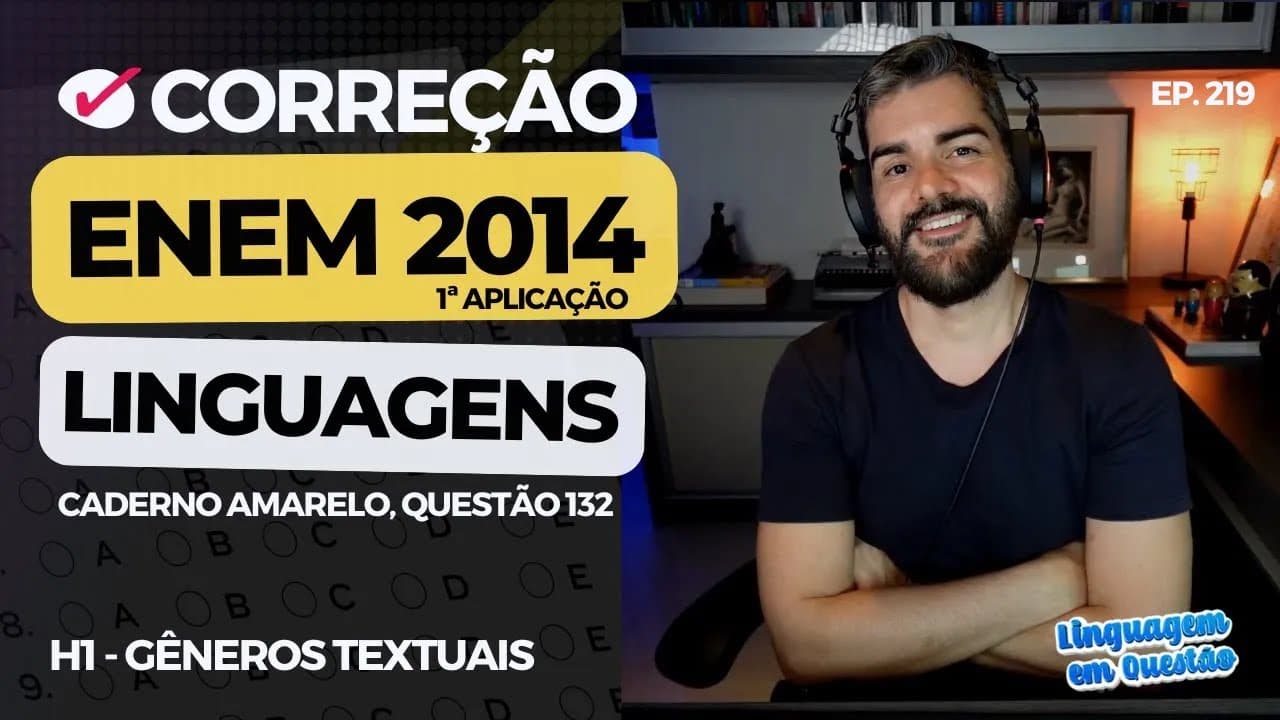 Thumbnail: ENEM 2014 1ª aplicação: O que é AFORISMO? (H1 | Gêneros textuais | Caderno amarelo, 132) #219