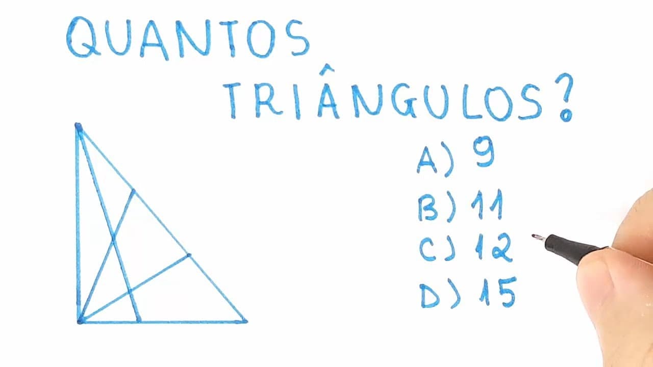 Thumbnail: 🔥 HELP MATEMÁTICA BÁSICA - Desafios - Quantos Triângulos? #52 🔥