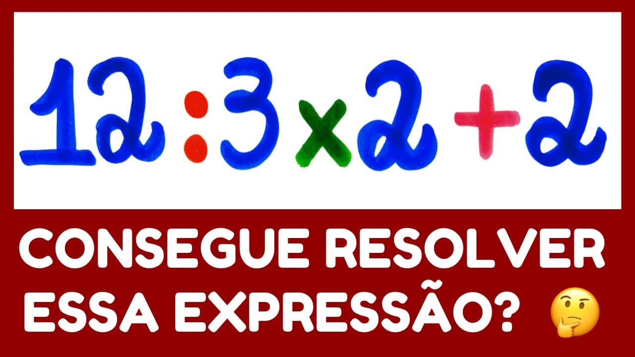 Thumbnail: 😱PARE AGORA DE ERRAR EXPRESSÃO NUMÉRICA!!